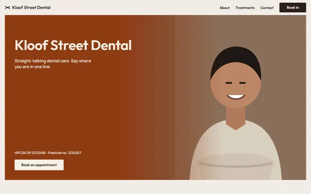 The Studio design's home page, on a laptop and on a phone, with sample words and pictures.