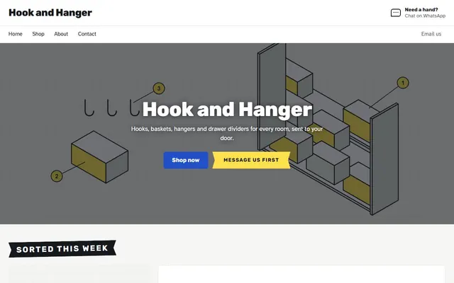 The Aisle design's home page, on a laptop and on a phone, with sample words and pictures.