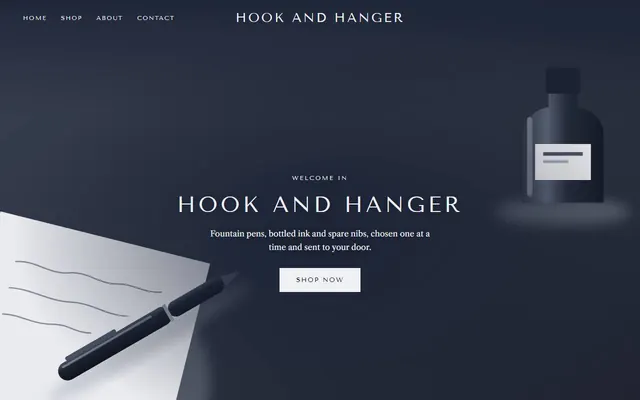 The Quill design's home page, on a laptop and on a phone, with sample words and pictures.