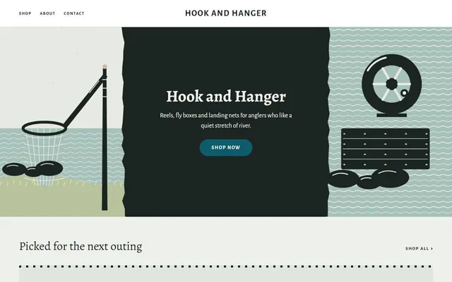 The Riffle design's home page, on a laptop and on a phone, with sample words and pictures.