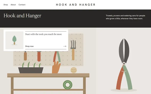 The Shelf design's home page, on a laptop and on a phone, with sample words and pictures.